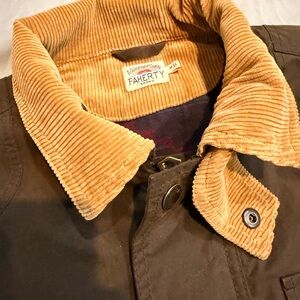 Faherty Brand - Blanket Lined Waxed 4 Pocket Jacket - EUC - Medium